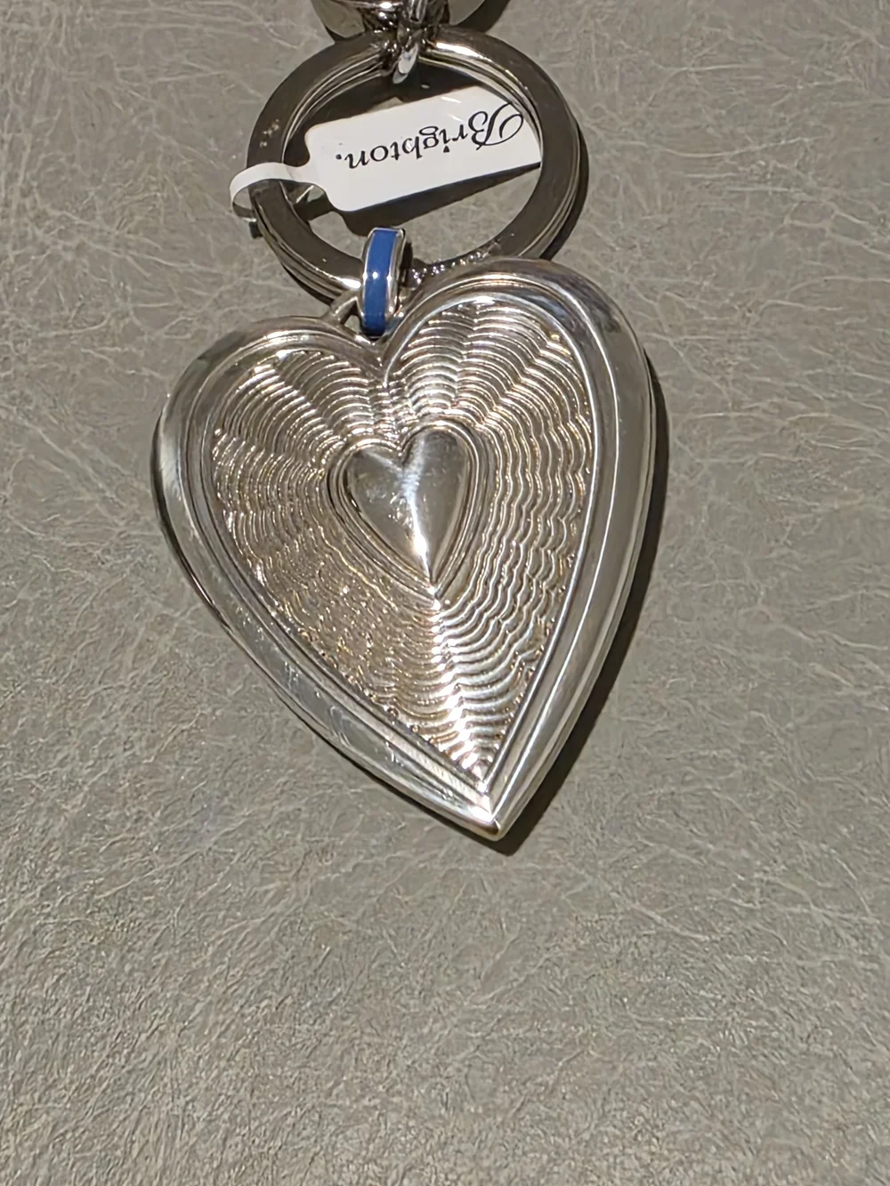 Brighton Multicolor Enamel Heart Keychain Handbag Fob Key Chain Jewelry New